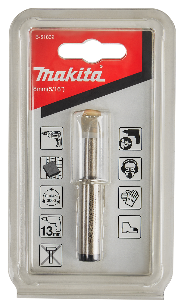 Diamantboor droog 8x20mm