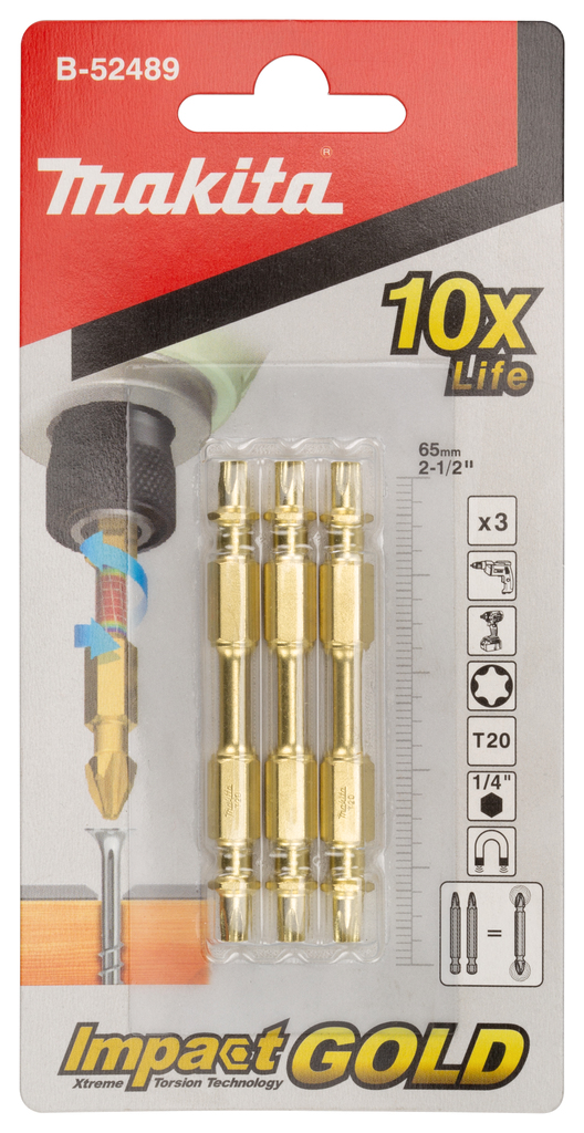 Slagschroefbit T20x65mm