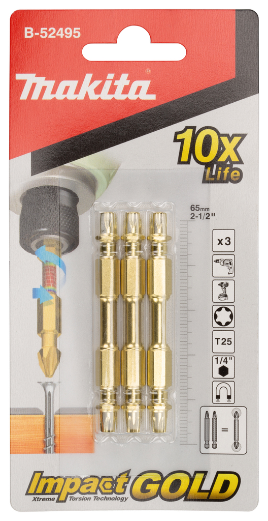 Slagschroefbit T25x65mm 