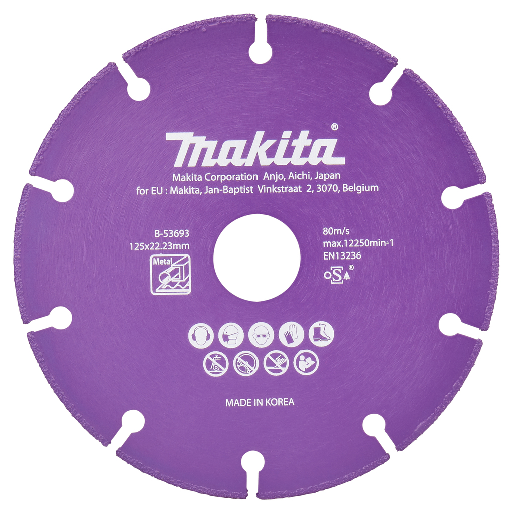 Doorslijpschijf staal 125x22,23x1,3mm