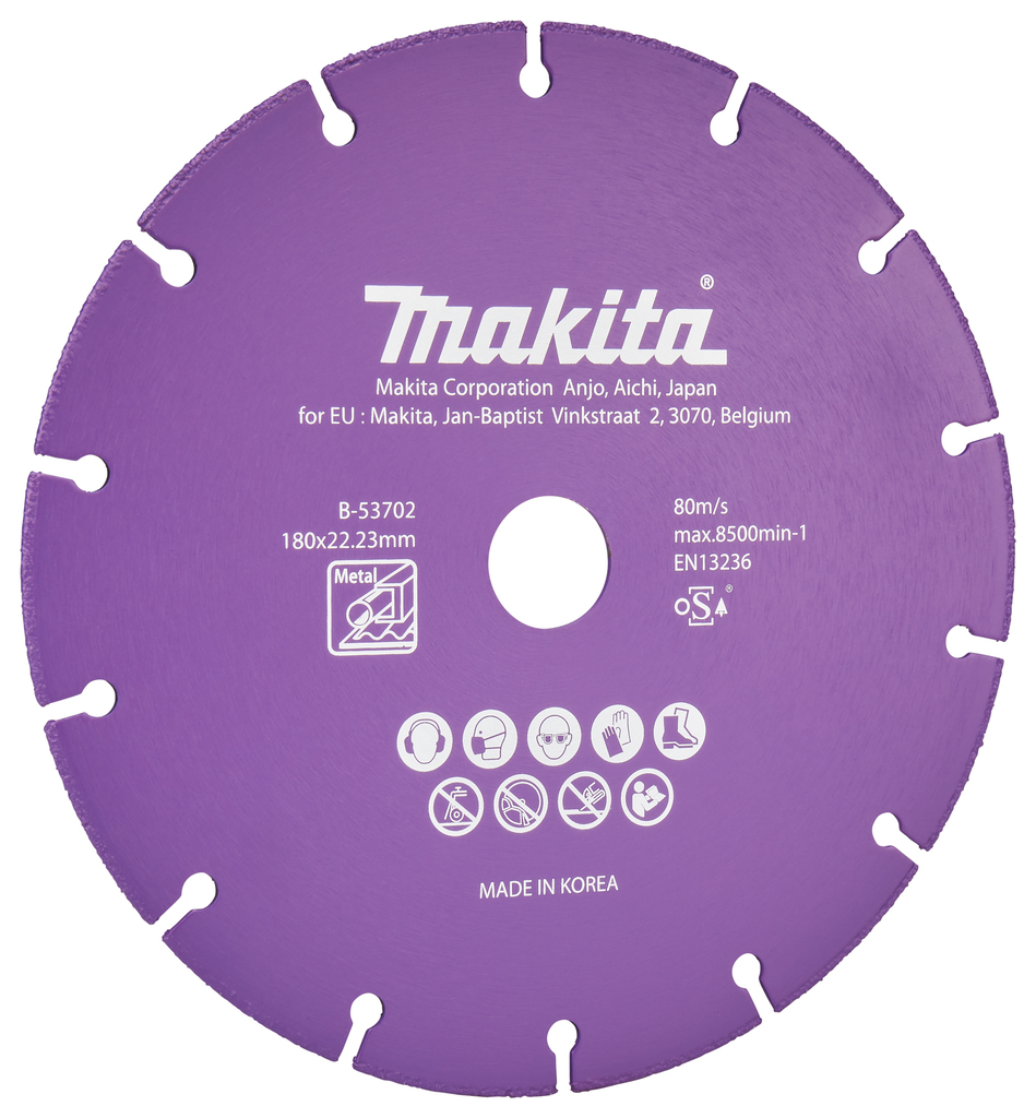 Doorslijpschijf 180x22,23x1,3mm 