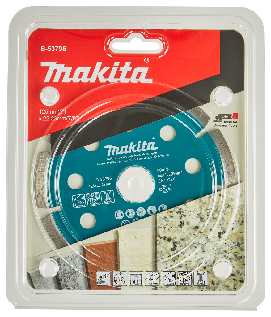 Diamantschijf 125x22,23x1,6mm