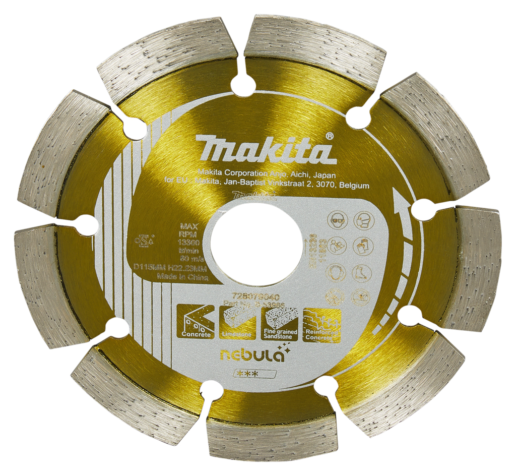 Diamantschijf 115x22,23x2,0mm oranje