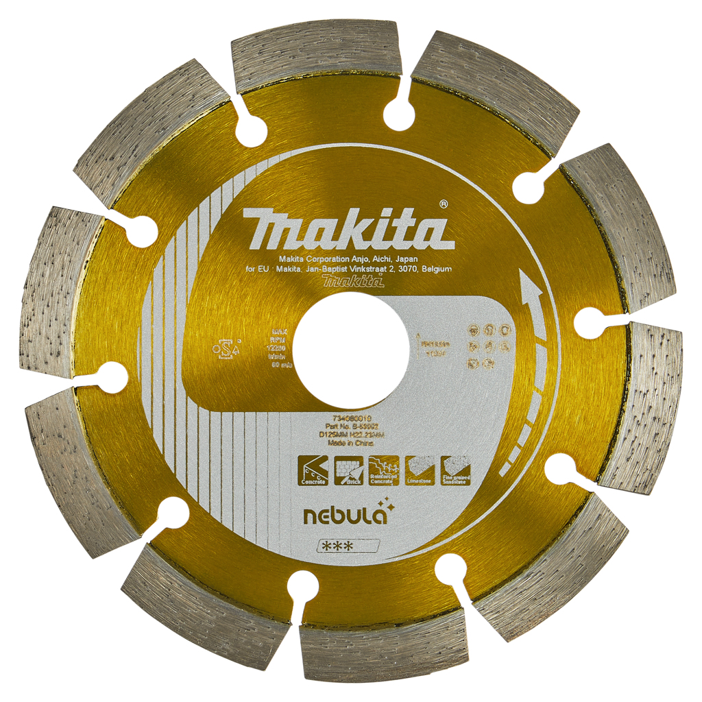 Diamantschijf 125x22,23x2,0mm oranje