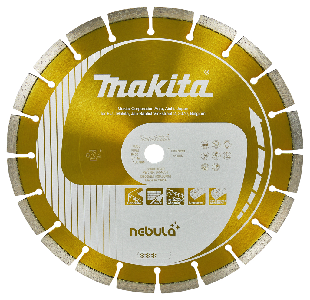 Diamantschijf 300x20x2,8mm oranje