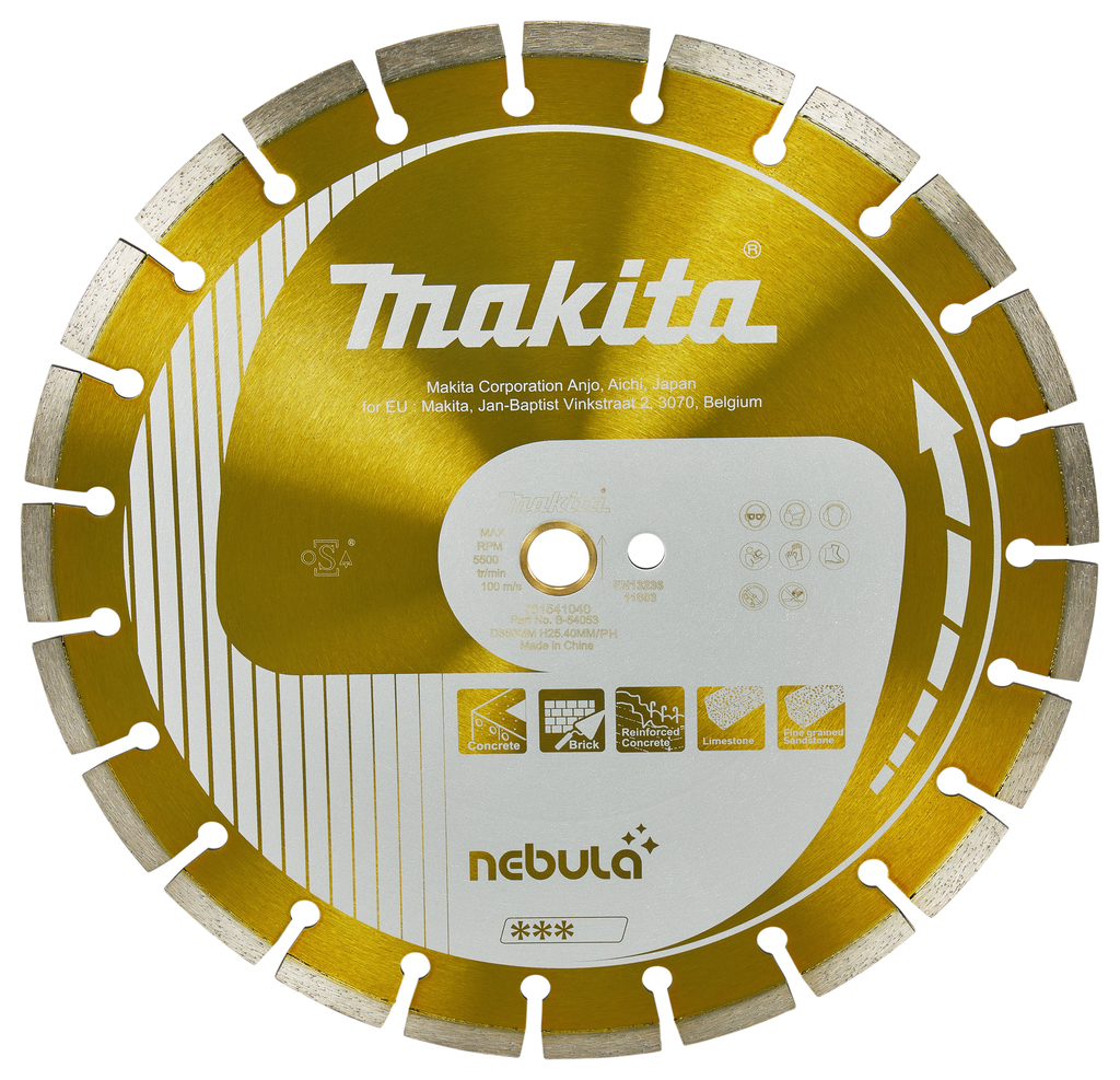 Diamantschijf 350x25,4x3,0mm oranje