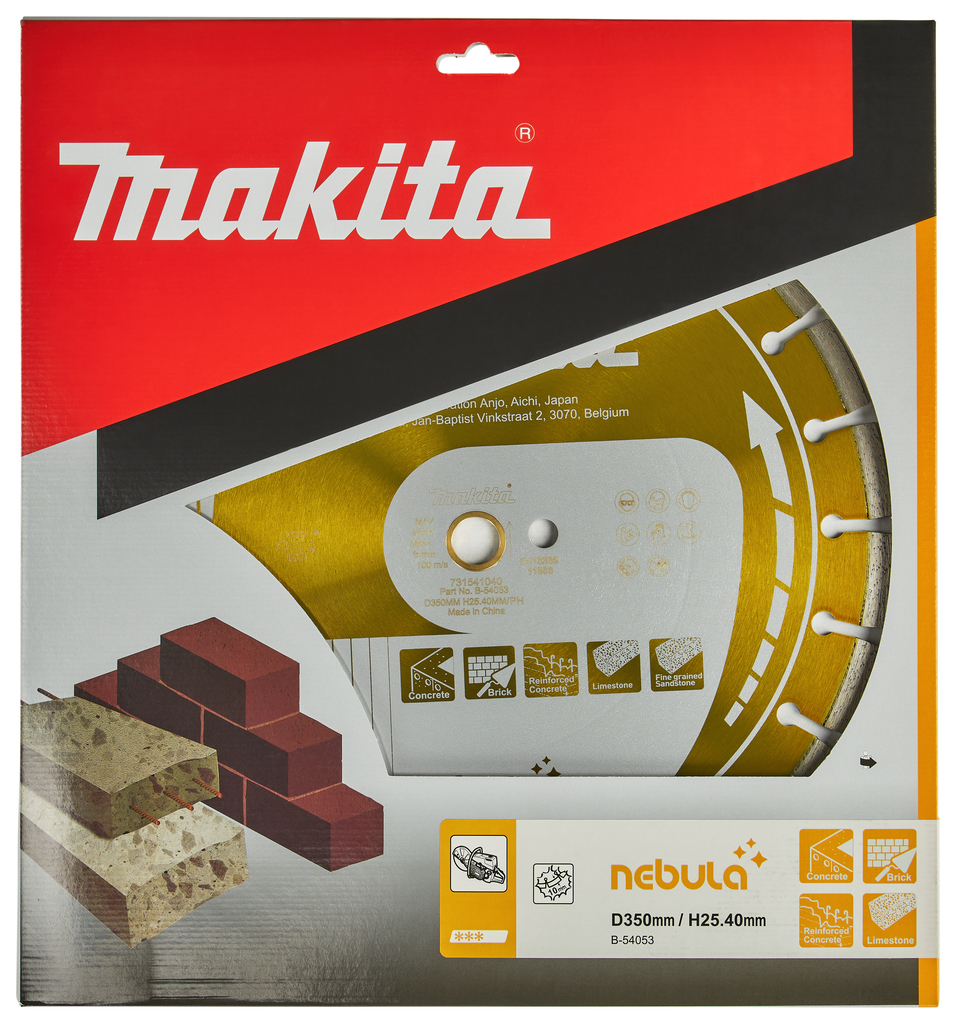 Diamantschijf 350x25,4x3,0mm oranje