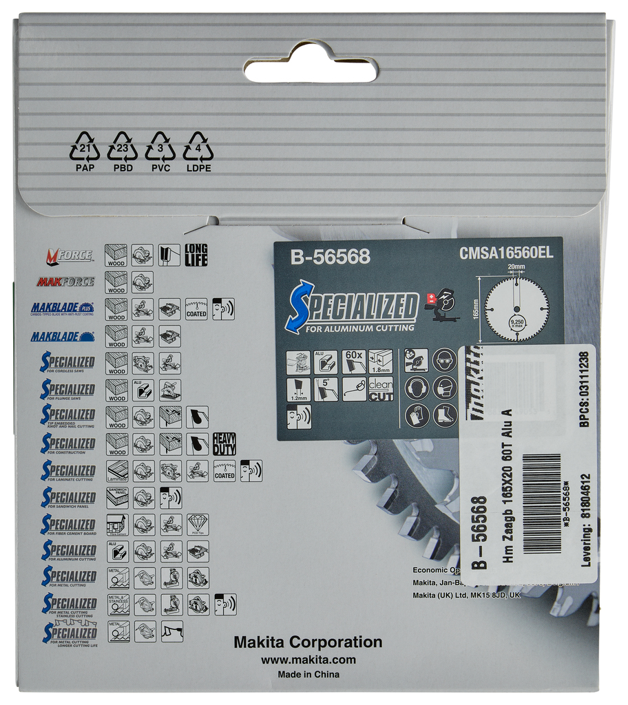 Afkortzaagblad Aluminium  