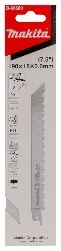 Reciprozaagblad Levend Hout 170mm