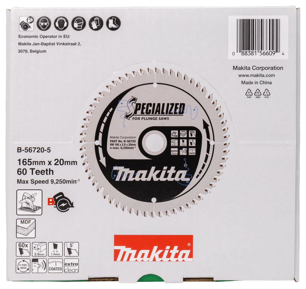 Invalcirkelzaagblad gemelamineerd (display 5 stuks)