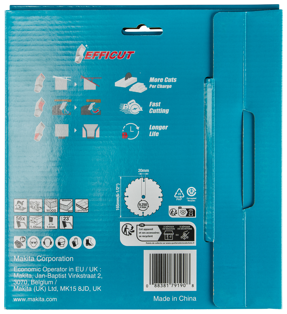 Twin-Pack Cirkelzaagblad Hout Efficut