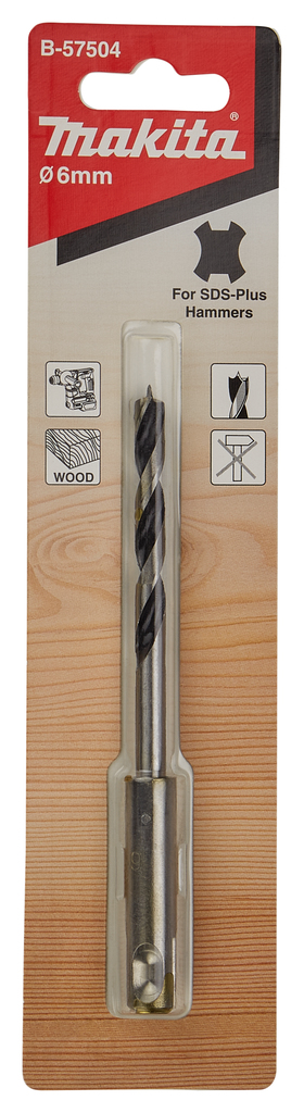 Houtspiraalboor 6x123mm