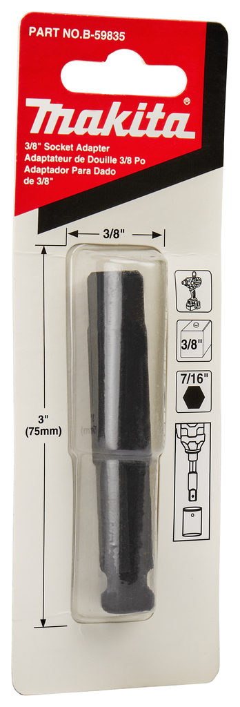 Krachtdophouder 7/16" ZK <> 3/8" VK