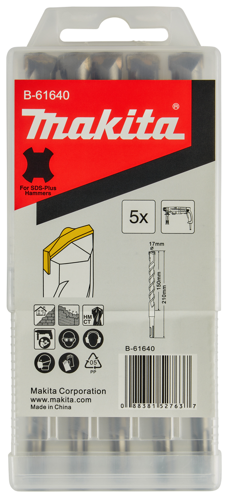 B2S: Betonboor 17x210mm