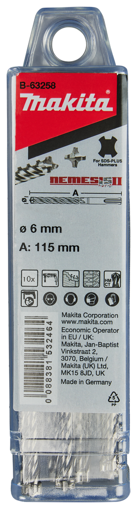 P4S: Betonboor 6X115mm