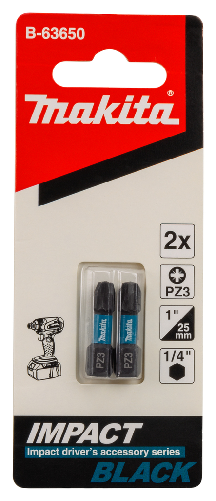 Slagschroefbit PZ3x25mm 