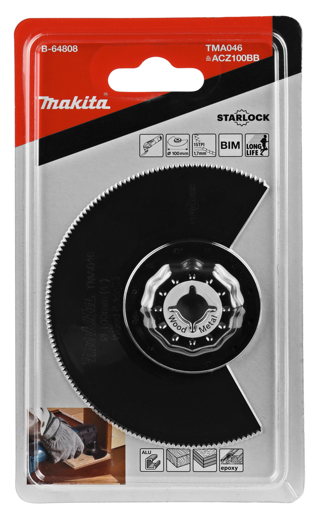 TMA046 Segmentzaagblad 100mm hout&staal