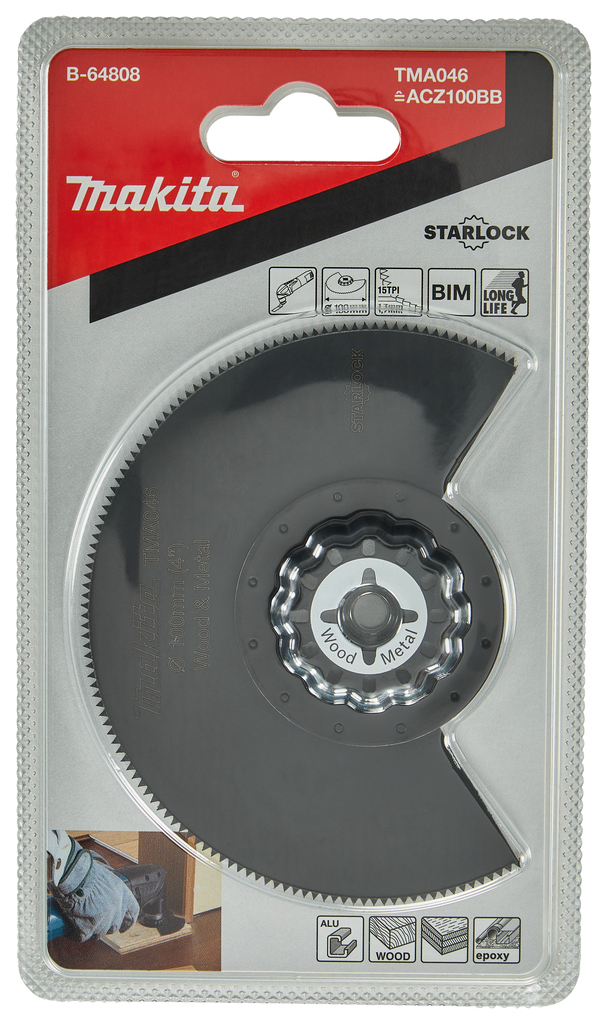 TMA046 Segmentzaagblad 100mm hout&staal