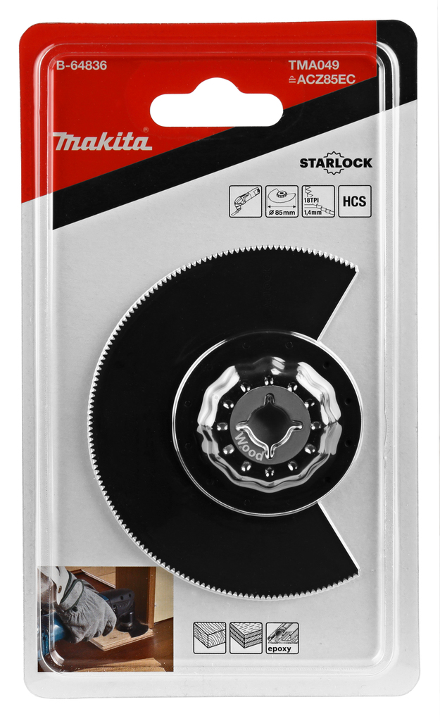 TMA049 Segmentzaagblad 85mm hout