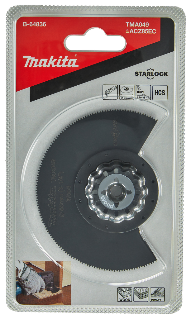 TMA049 Segmentzaagblad 85mm hout