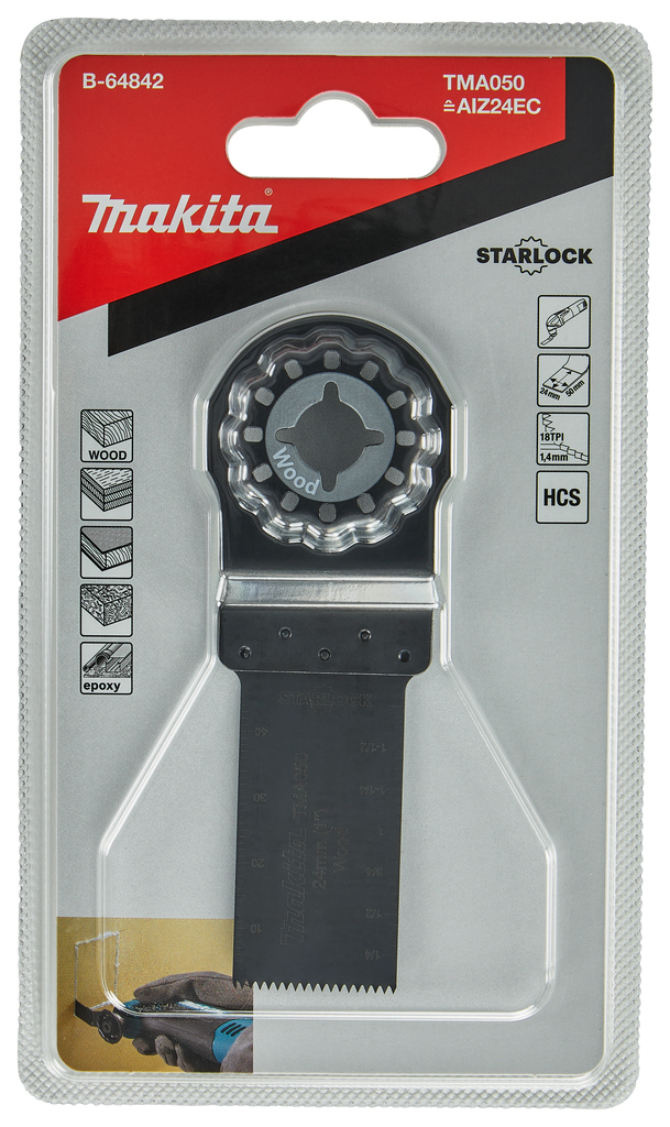 TMA050 Invalzaagblad 24x50mm hout