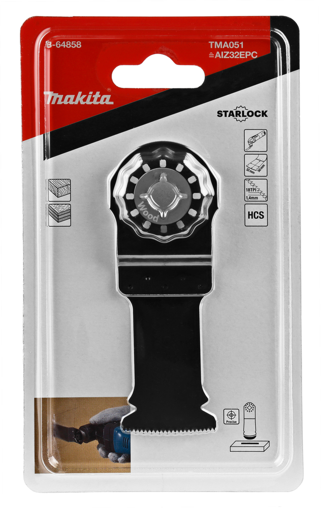 TMA051 Invalzaagblad 32x50mm hout