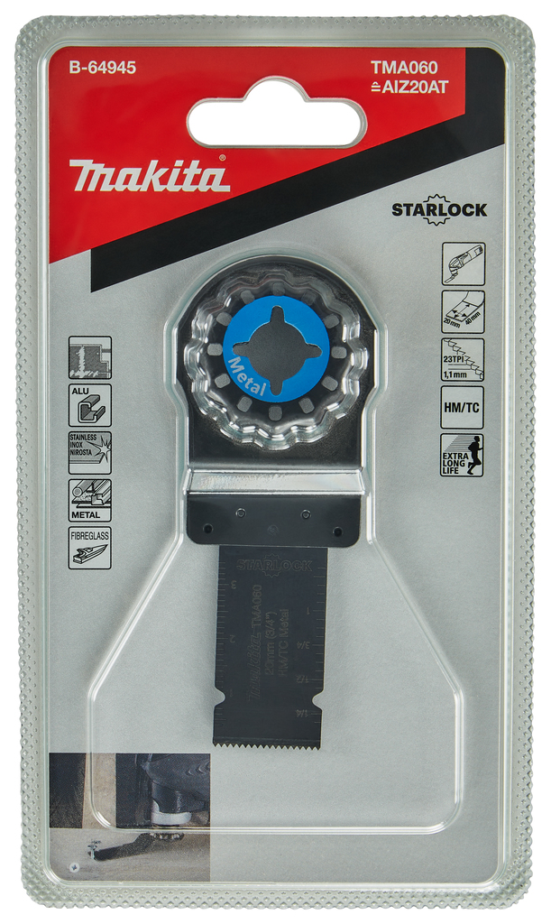 TMA060 Invalzaagblad 20x40mm RVS