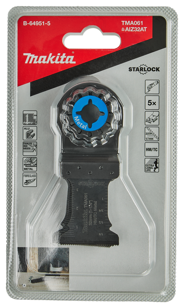 TMA061 Invalzaagblad 32x40mm RVS