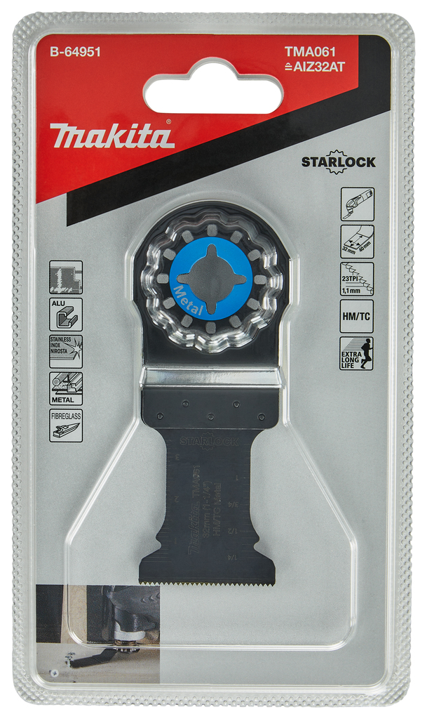 TMA061 Invalzaagblad 32x40mm RVS