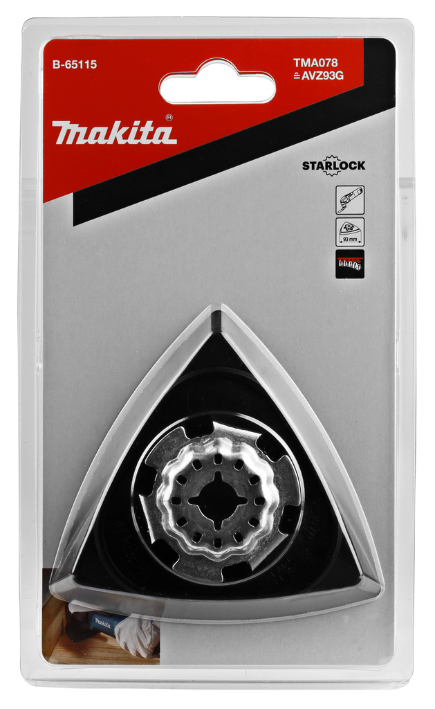 TMA078 Delta steunzool 3-K 94mm velcro