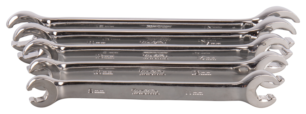 Ringsleutelset open 5-delig