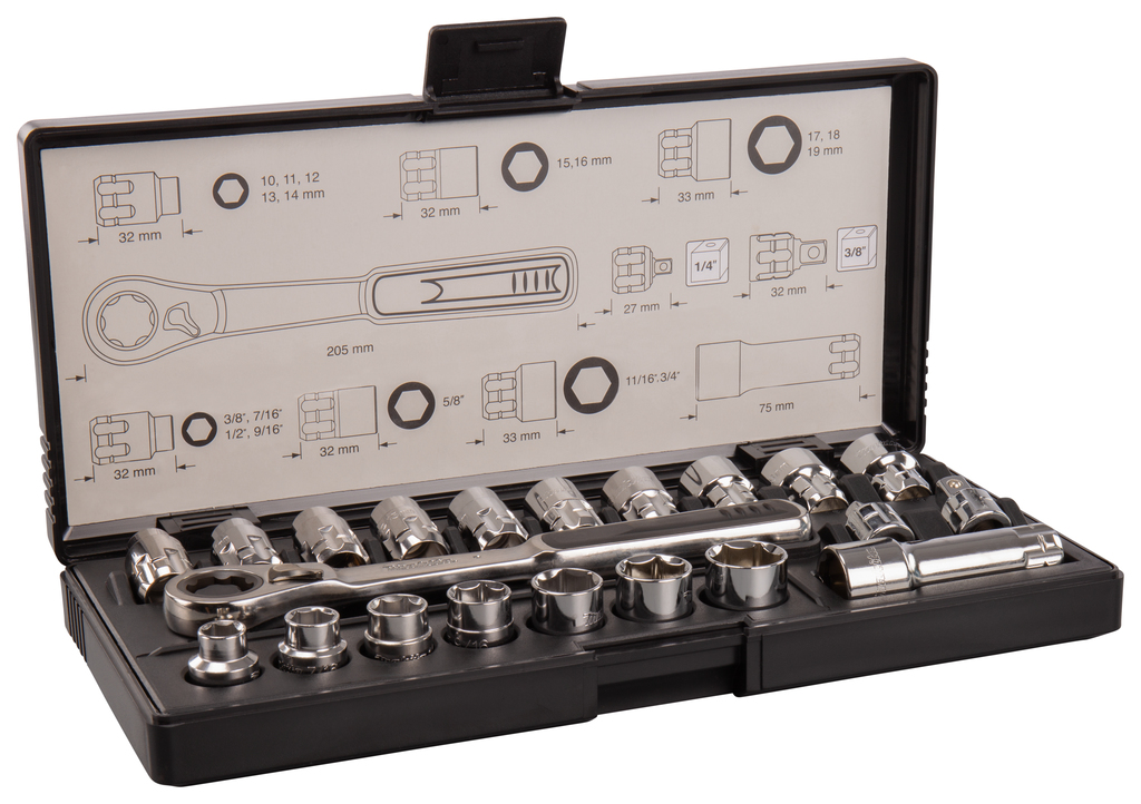 Doppenset 6-GL 21-delig