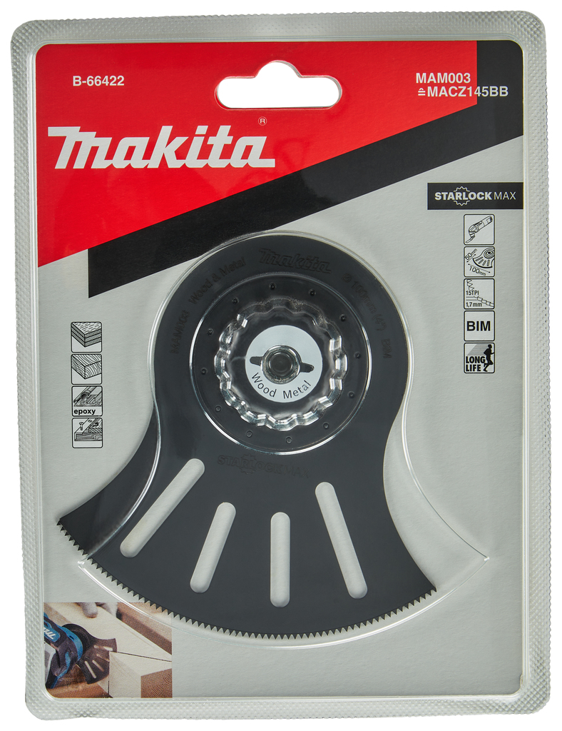 MAM003 Segmentzaagblad 100x45mm hout&staal