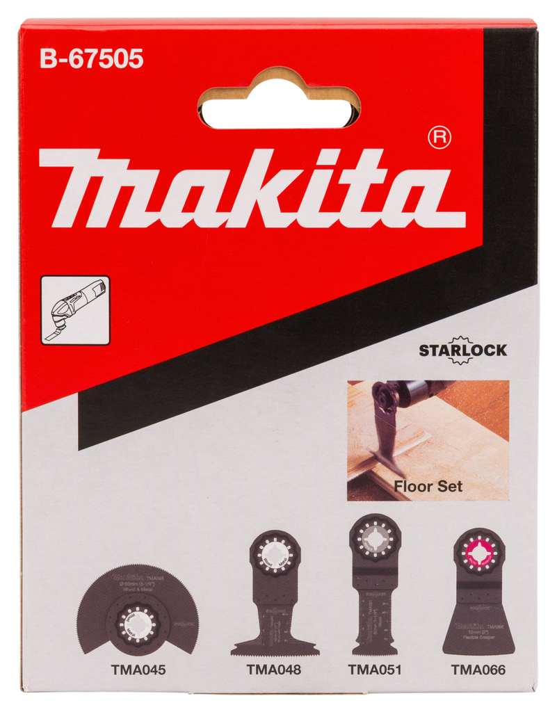 Zaag-/schraapset multitool 4-delig