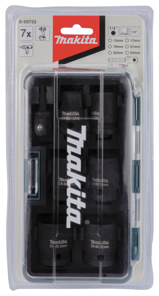 Krachtdoppenset 7-delig