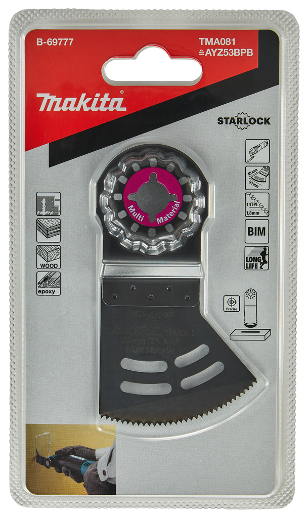 TMA081 Invalzaagblad 53x40mm gips&hout