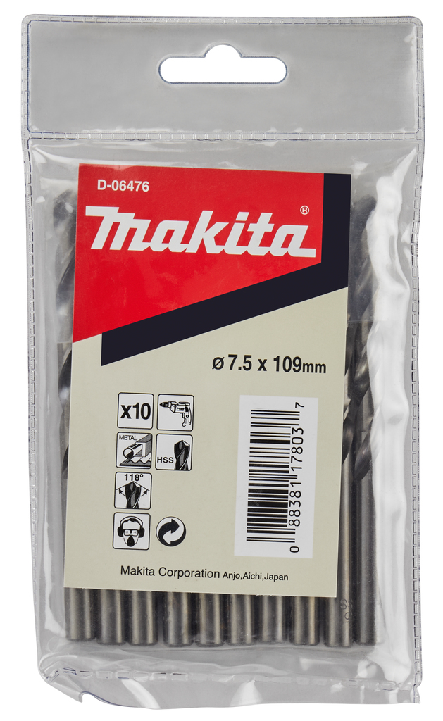 Metaalboor 7,5X109mm