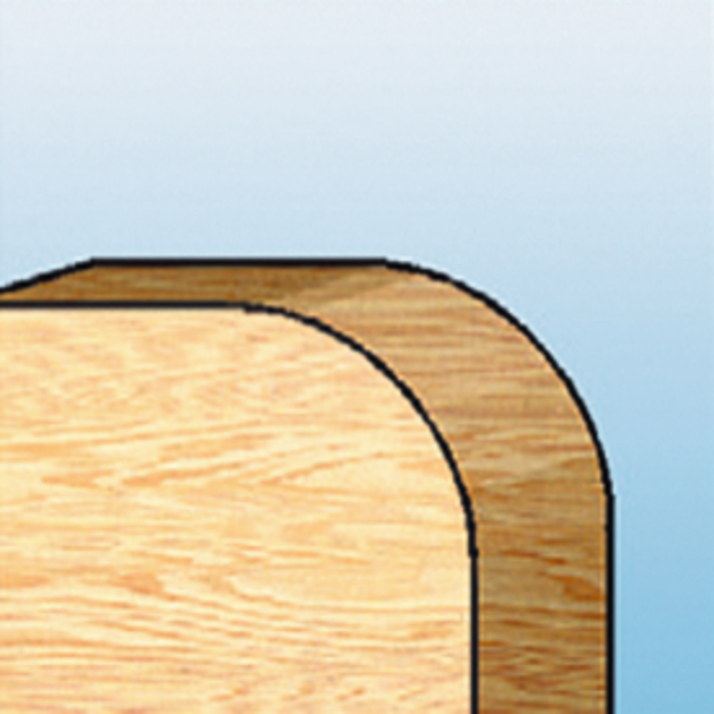 Afrondfrees r=3,18 18,26x9,53mm S6