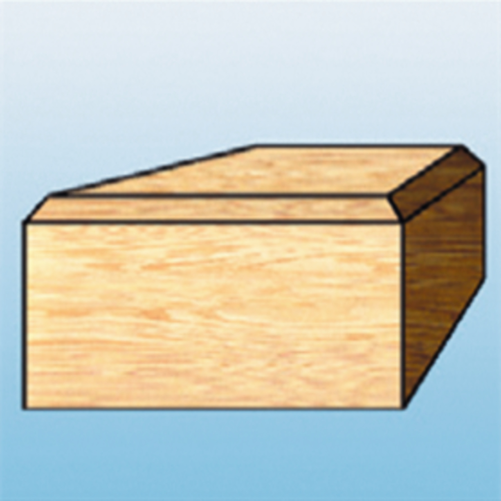 Afkantfrees 22° 19,84x9,53mm S8