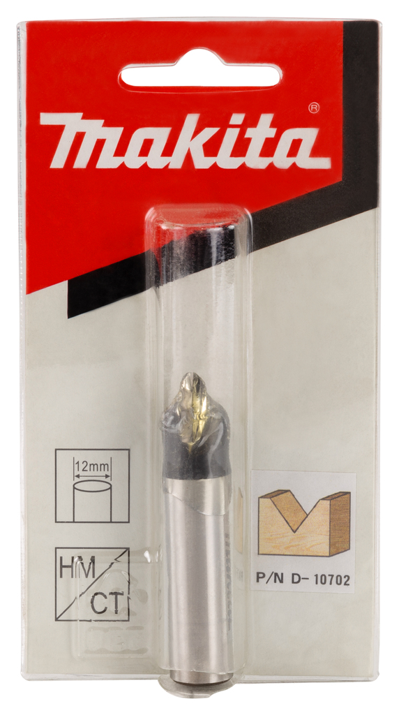 V-groeffrees 90° 12,7x12,7mm S12