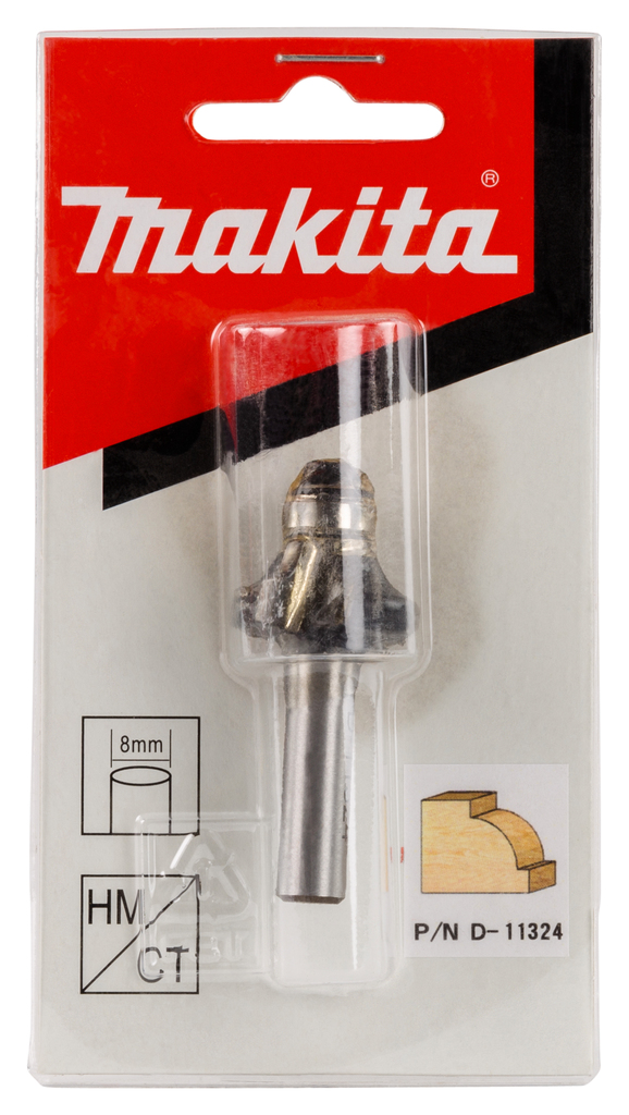 Kwartrondfrees r=4,76 22,23x9,53mm S8