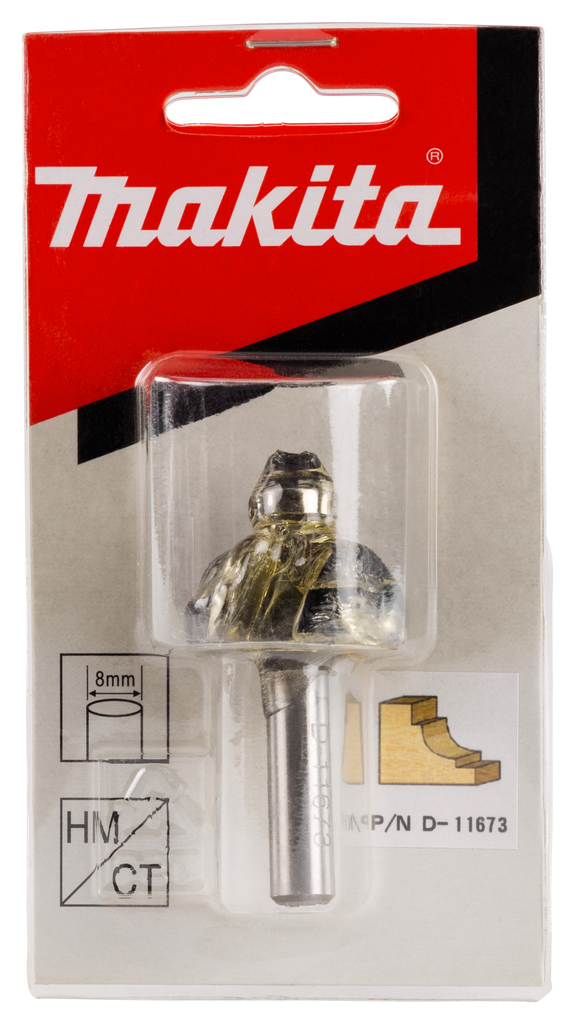 Hollijstprofielfrees r=6,35 28,58x14,29mm S8