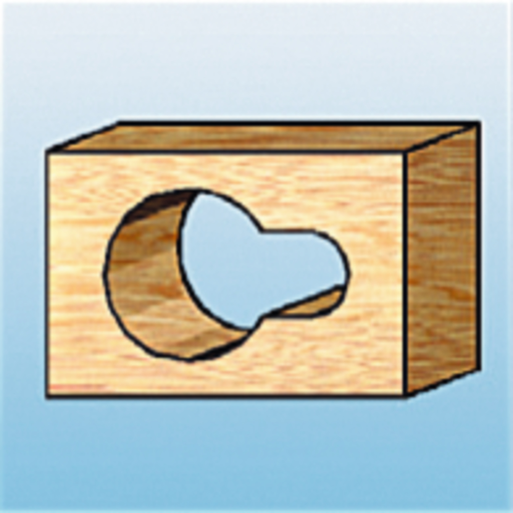 Sleutelgatfrees 9,53x4,76x11,11mm S8