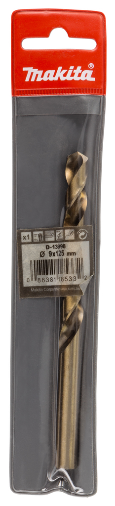 Metaalboor 9,0x125mm
