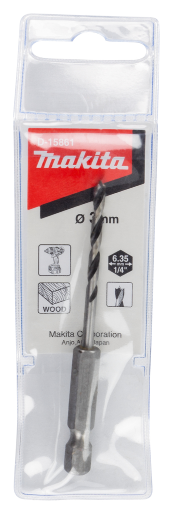 Houtspiraalboor 3x75mm