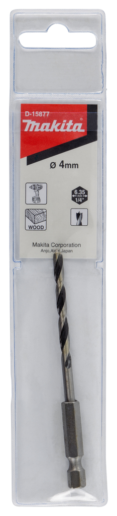 Houtspiraalboor 4x90mm