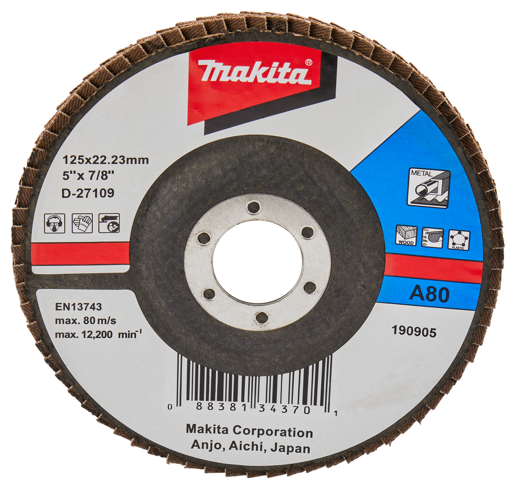 Lamellenschuurschijf 125mm A80