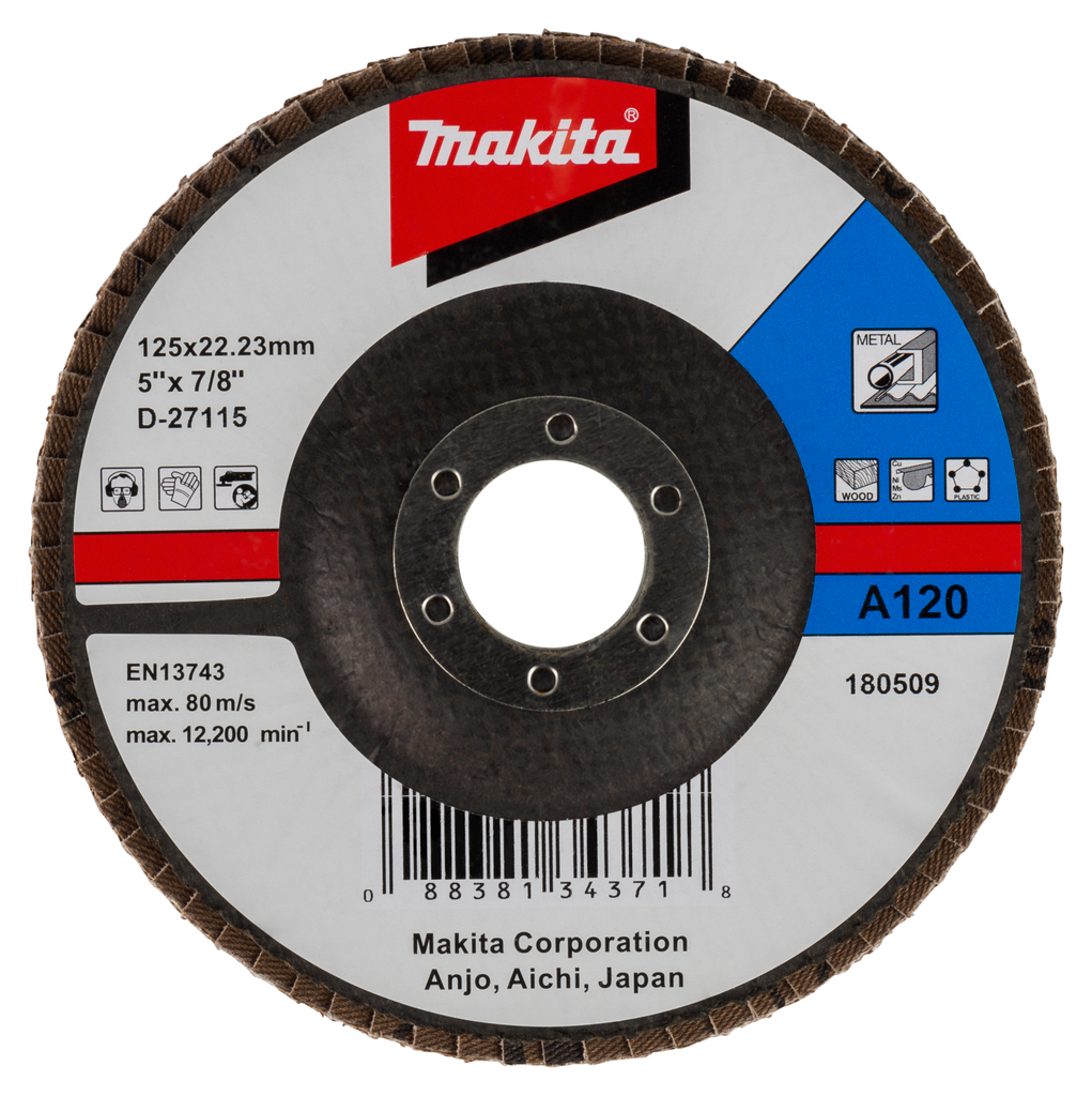 Lamellenschuurschijf 125mm A120