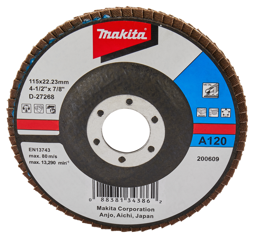 Lamellenschuurschijf 115mm A120