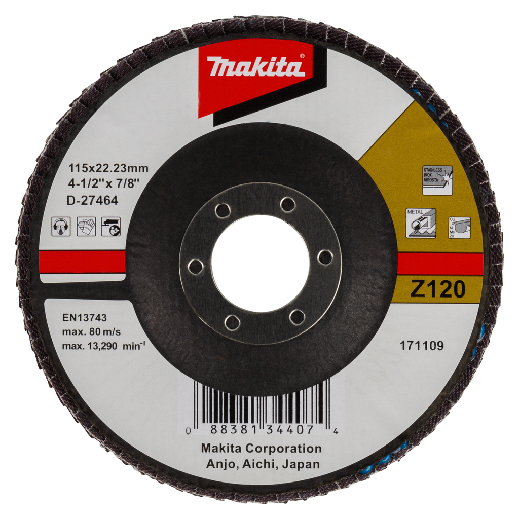 Lamellenschuurschijf 115mm Z120